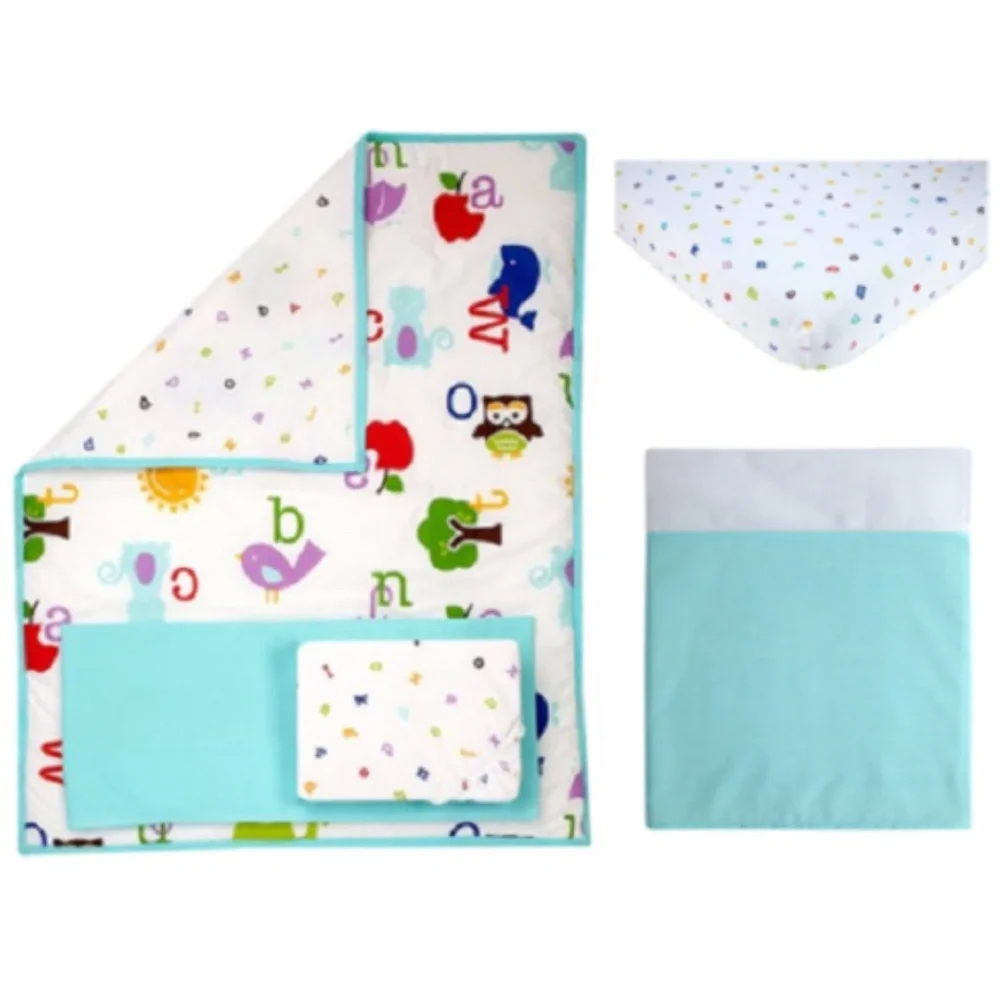 Pinwheel Alphabet Dreams Collection 3-Piece Blue Comforter Set